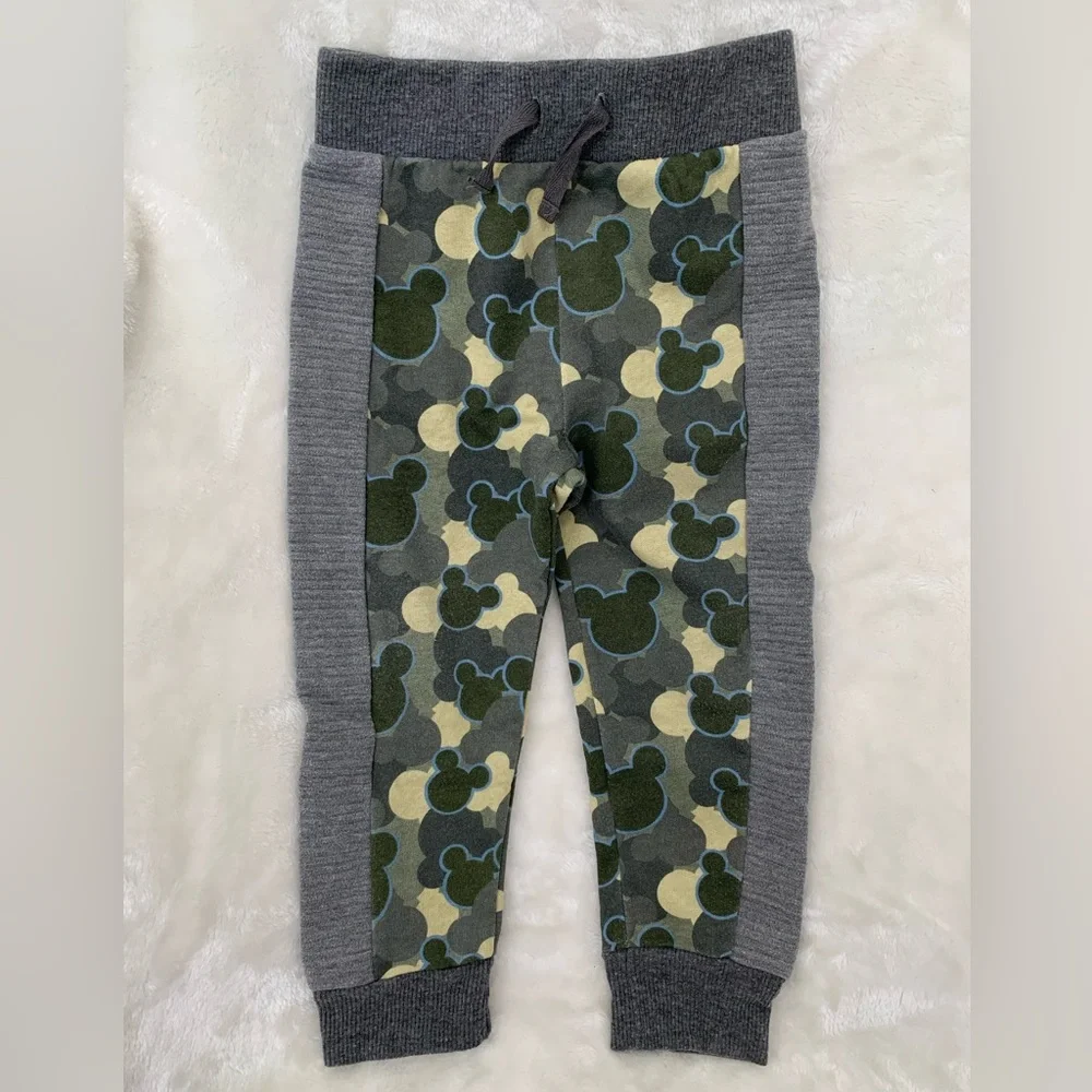 Mickey Mouse Camouflage SweatPants Set, Size 2T, PreLoved, Good Condition - Picture 4 of 7
